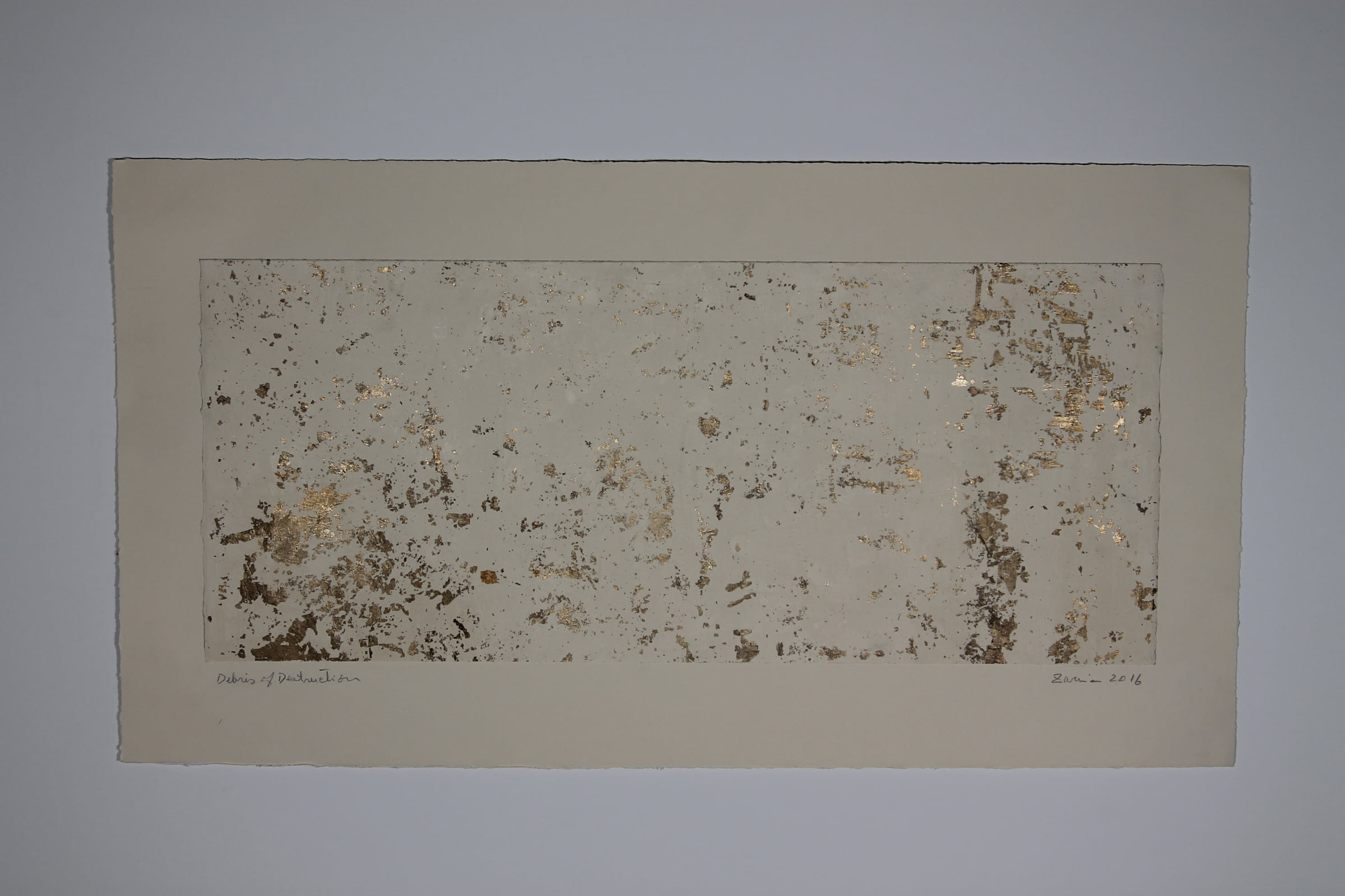 Debris of Destruction, 2016, by Zarina