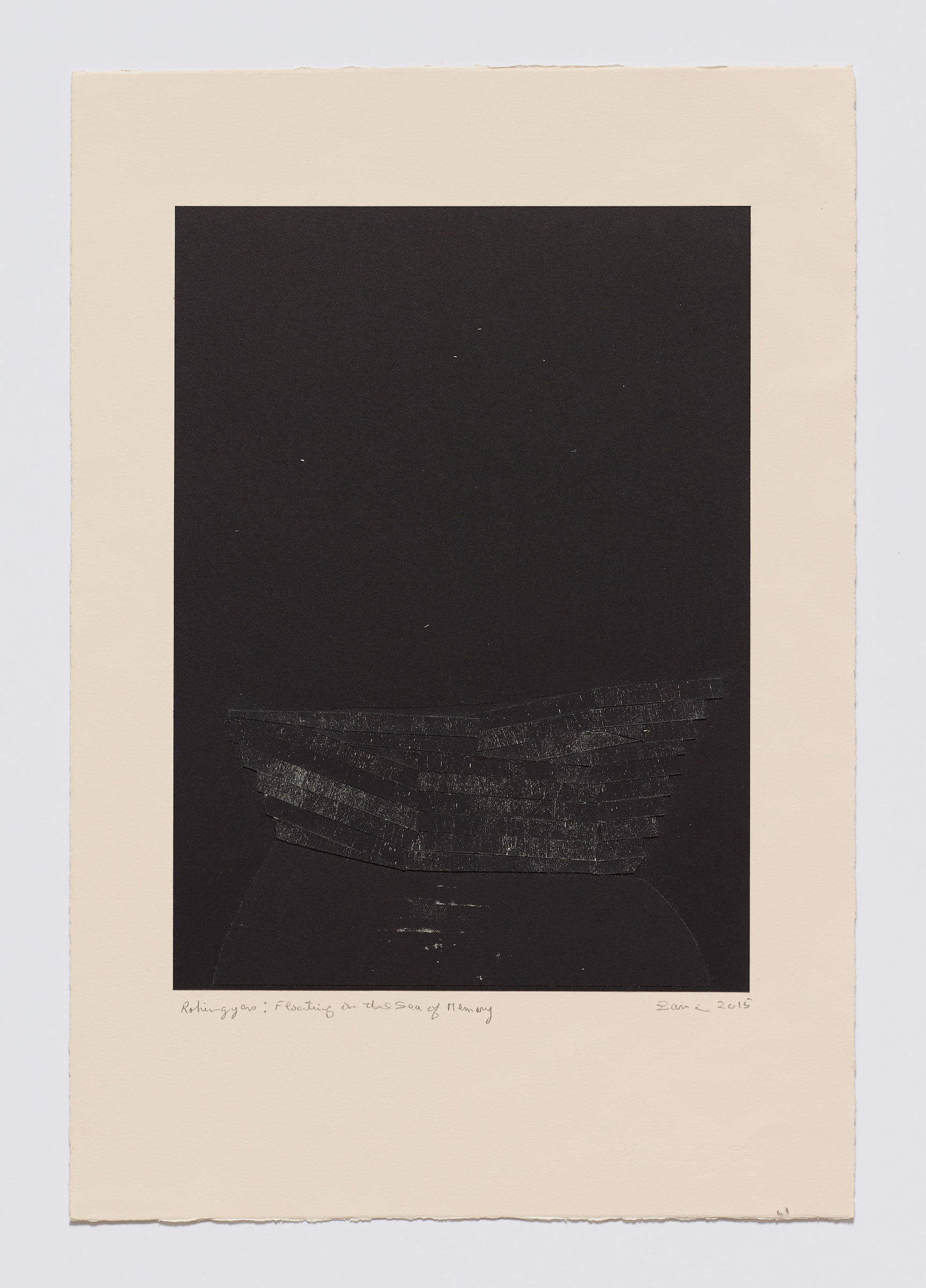 Rohingyas: Floating on the Sea of Memory, 2015, by Zarina