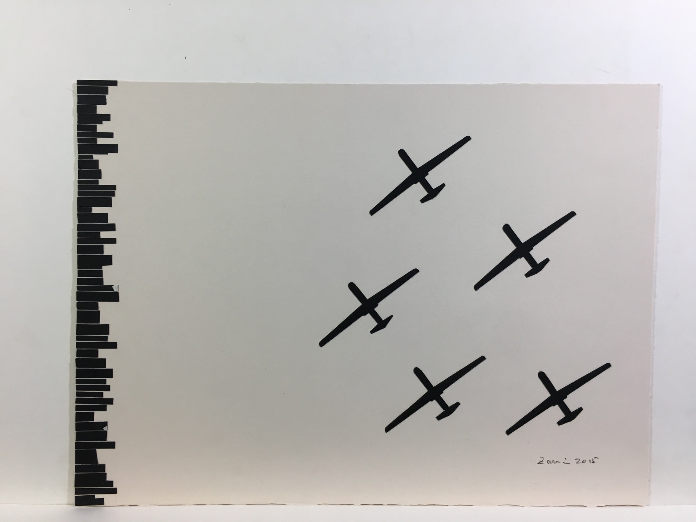 Inventory of Destruction III, 2015, by Zarina