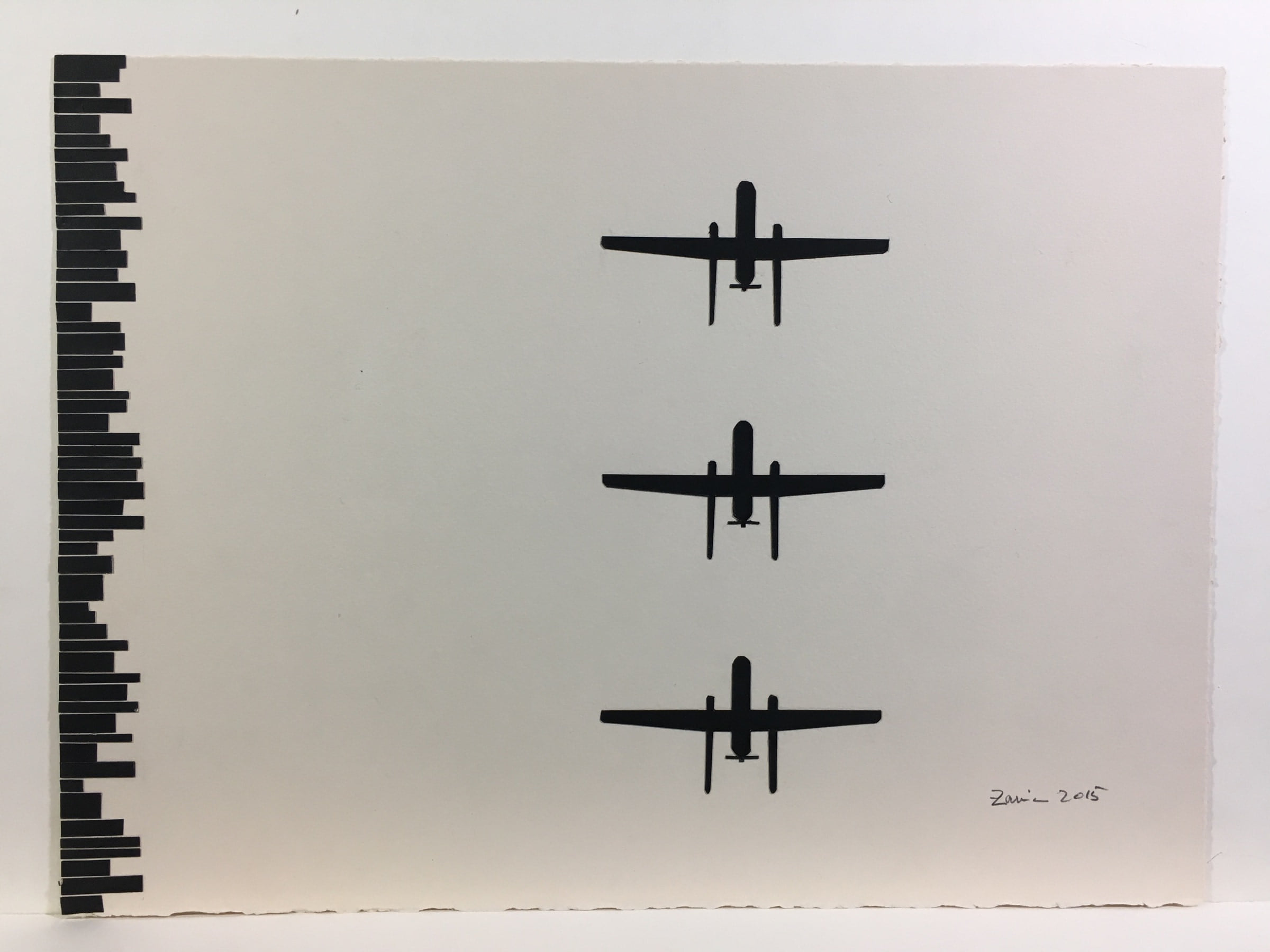Inventory of Destruction IV, 2015, by Zarina