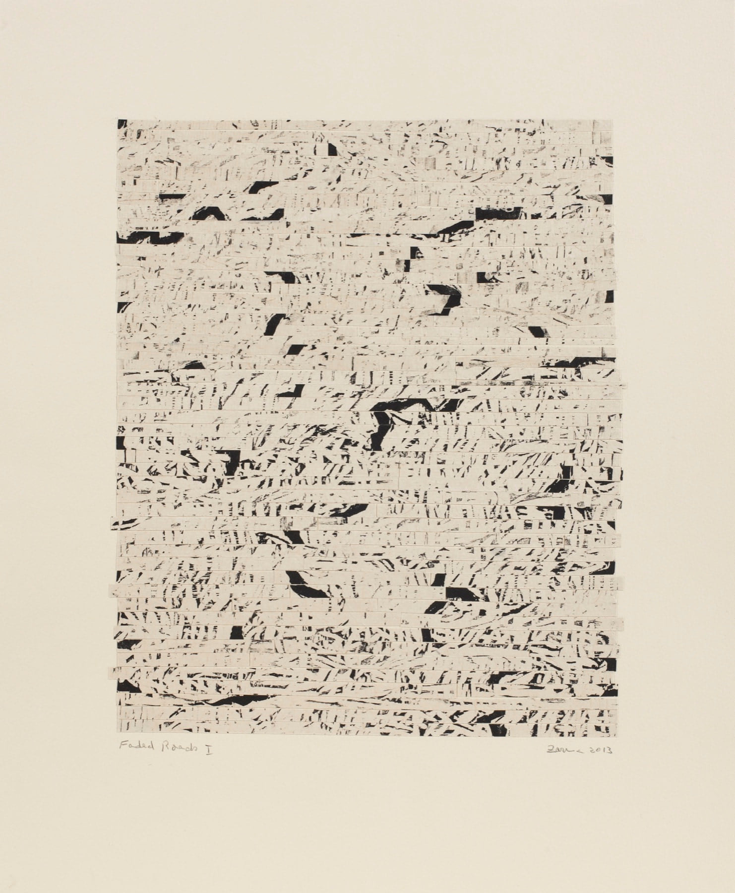 Faded Roads I, 2013, by Zarina