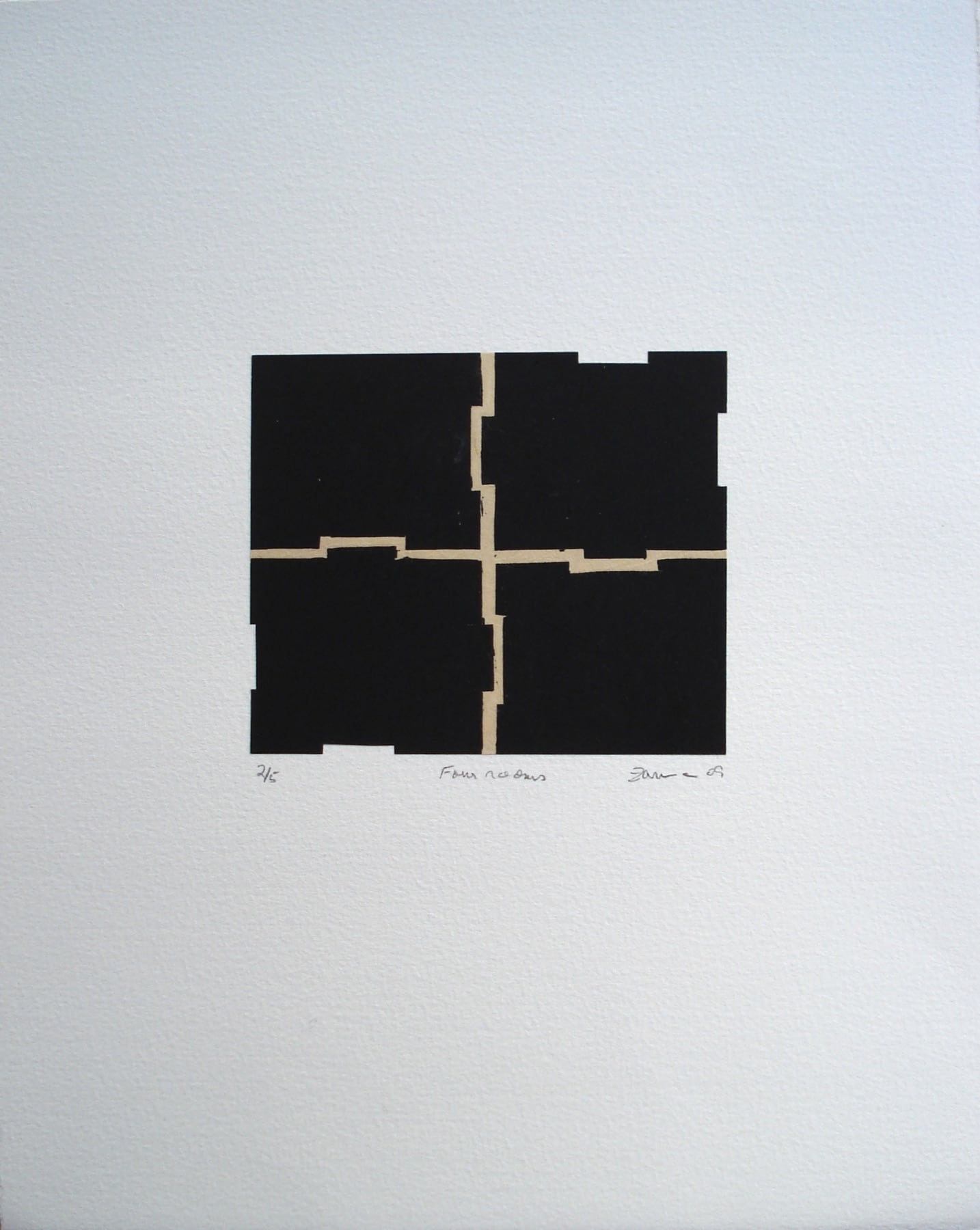 Four Rooms, 2009, by Zarina