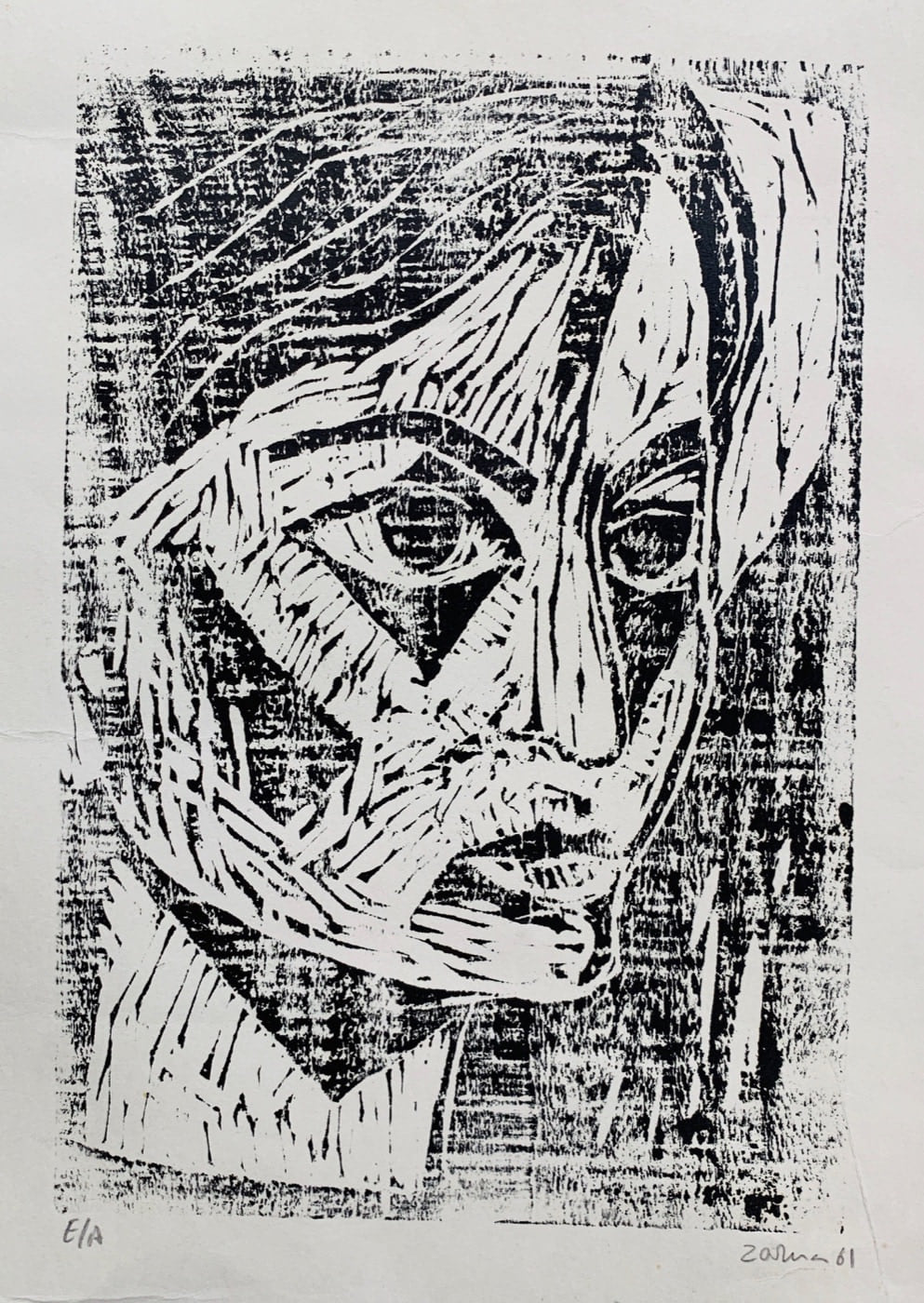 Self Portrait, 1961, by Zarina