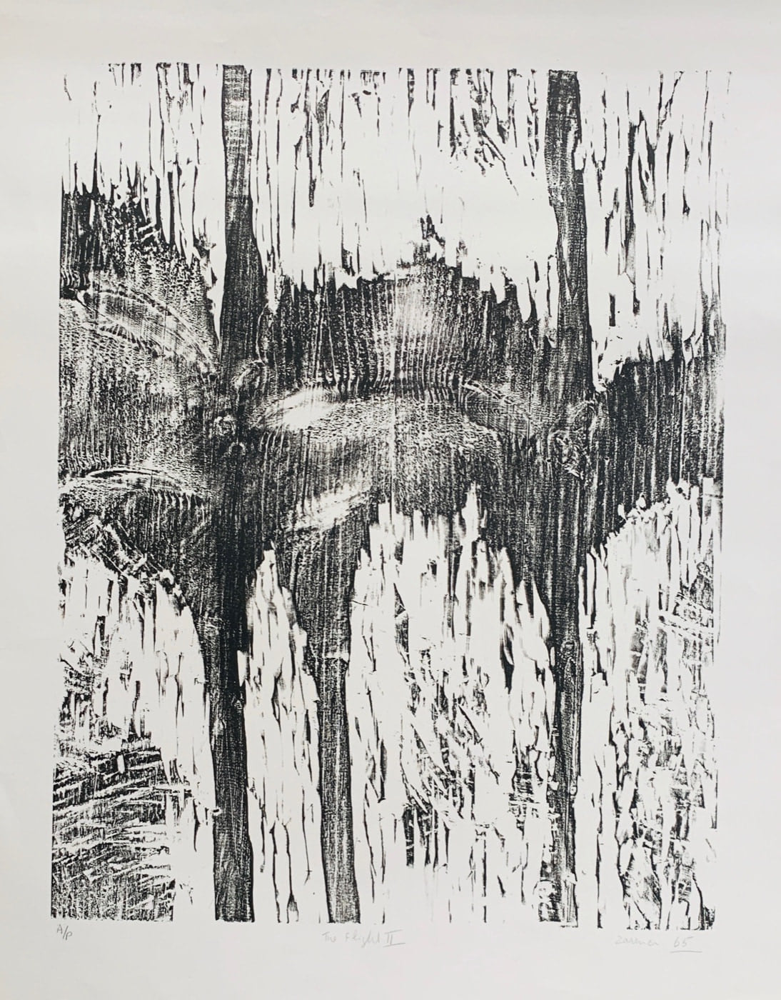 Flight II, 1965, by Zarina