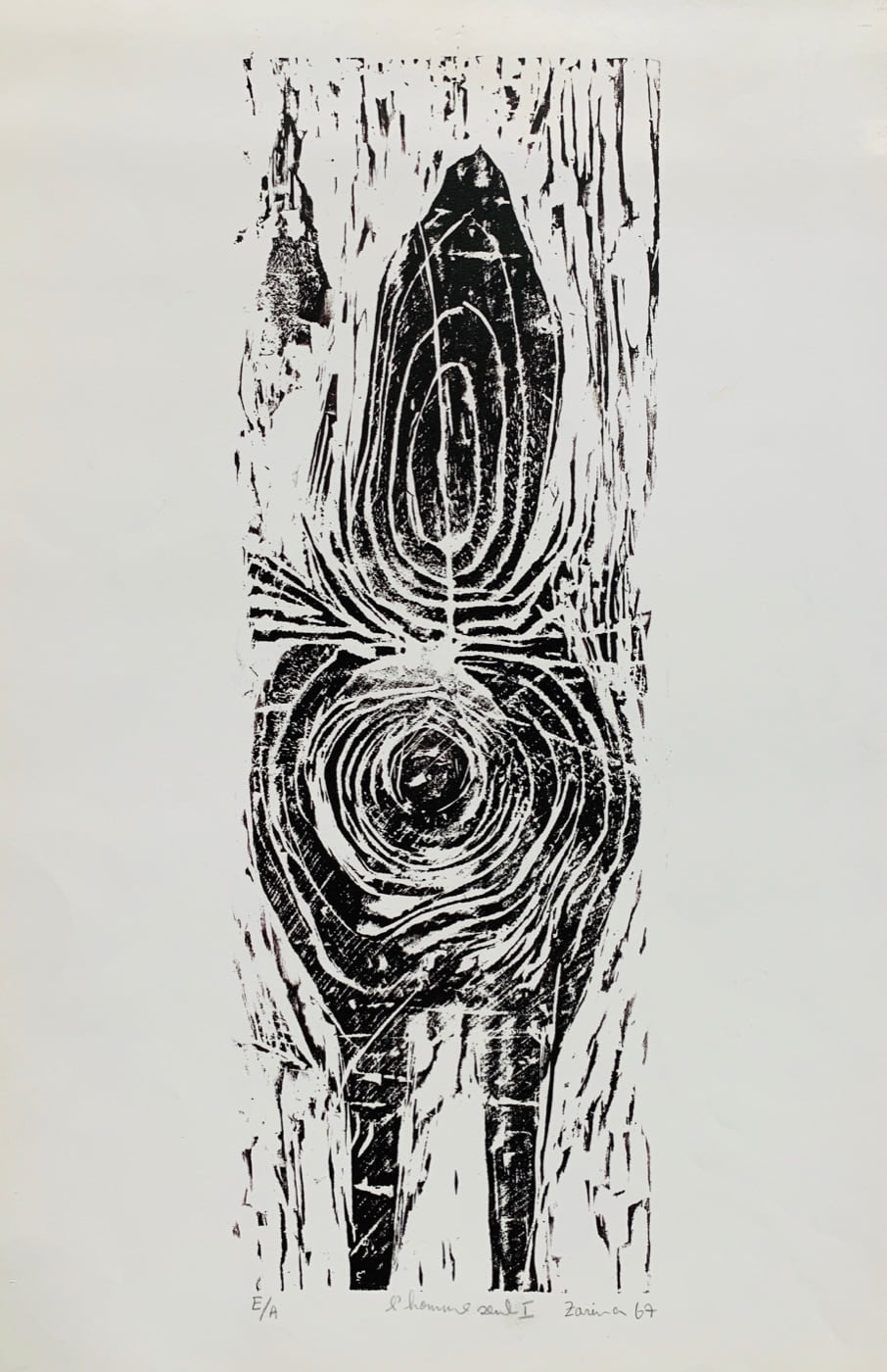 L'Homme Soul I, 1967, by Zarina