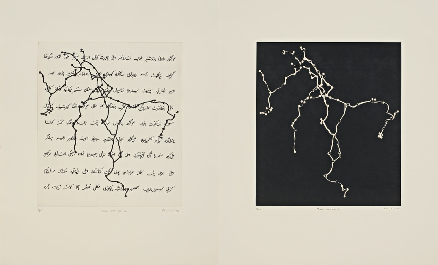 Travels with Rani, 2008, by Zarina