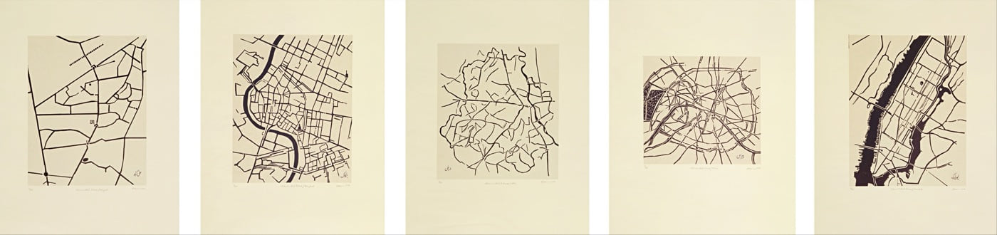 Cities I Called Home, 2010, by Zarina