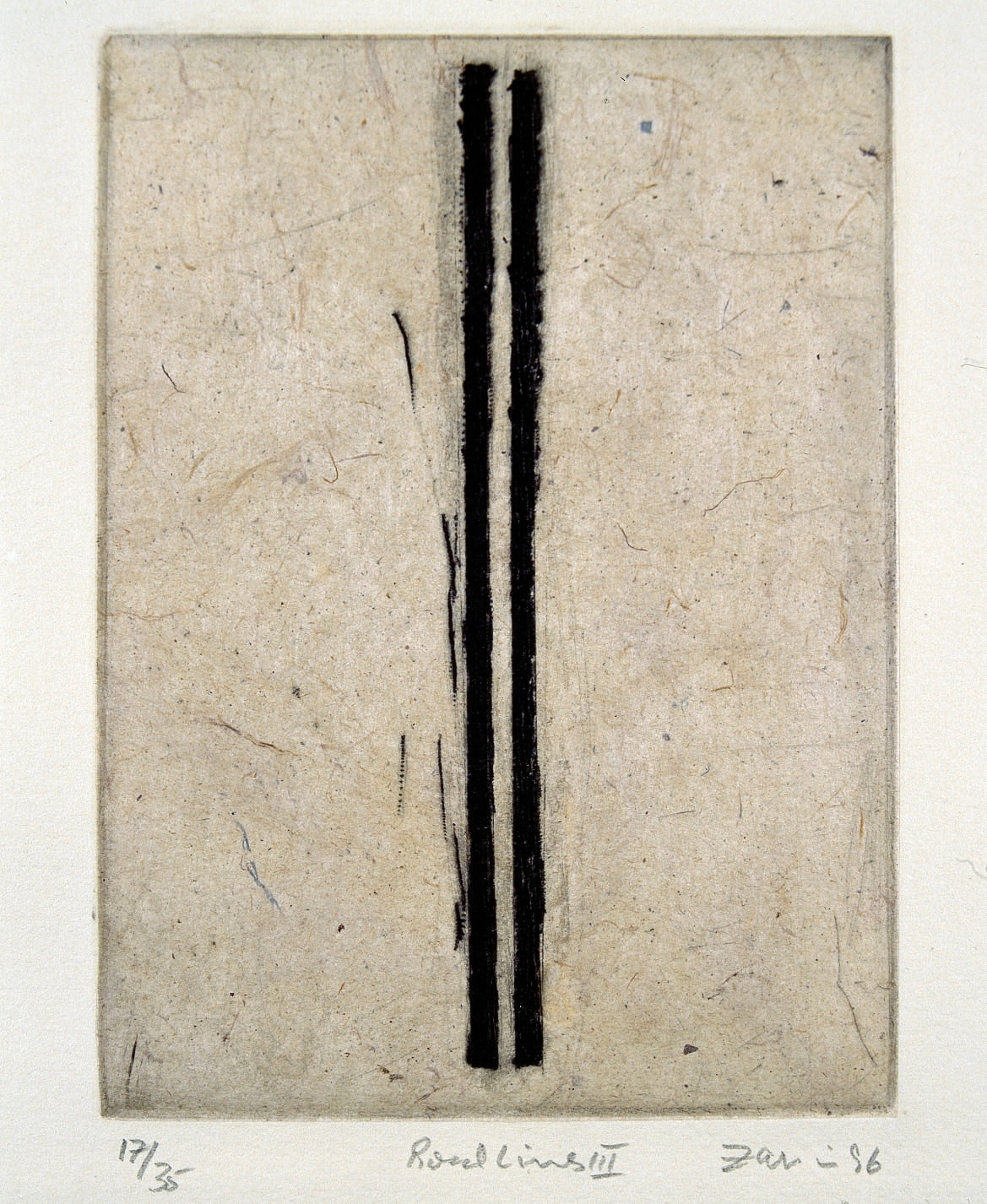 Road Lines III, Road Lines, by Zarina